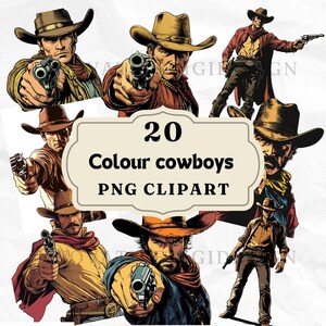 Cowboy Clipart,cowboy bundle,cowboy Images,wild west Clipart,western PNG,cowboy illustration,digital download,transparent png,Commercial use