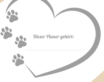 Liste de contrôle pour chiots et chiens allemands, planificateur de formation, planificateur vétérinaire, journal de dressage pour chiens, santé des chiens