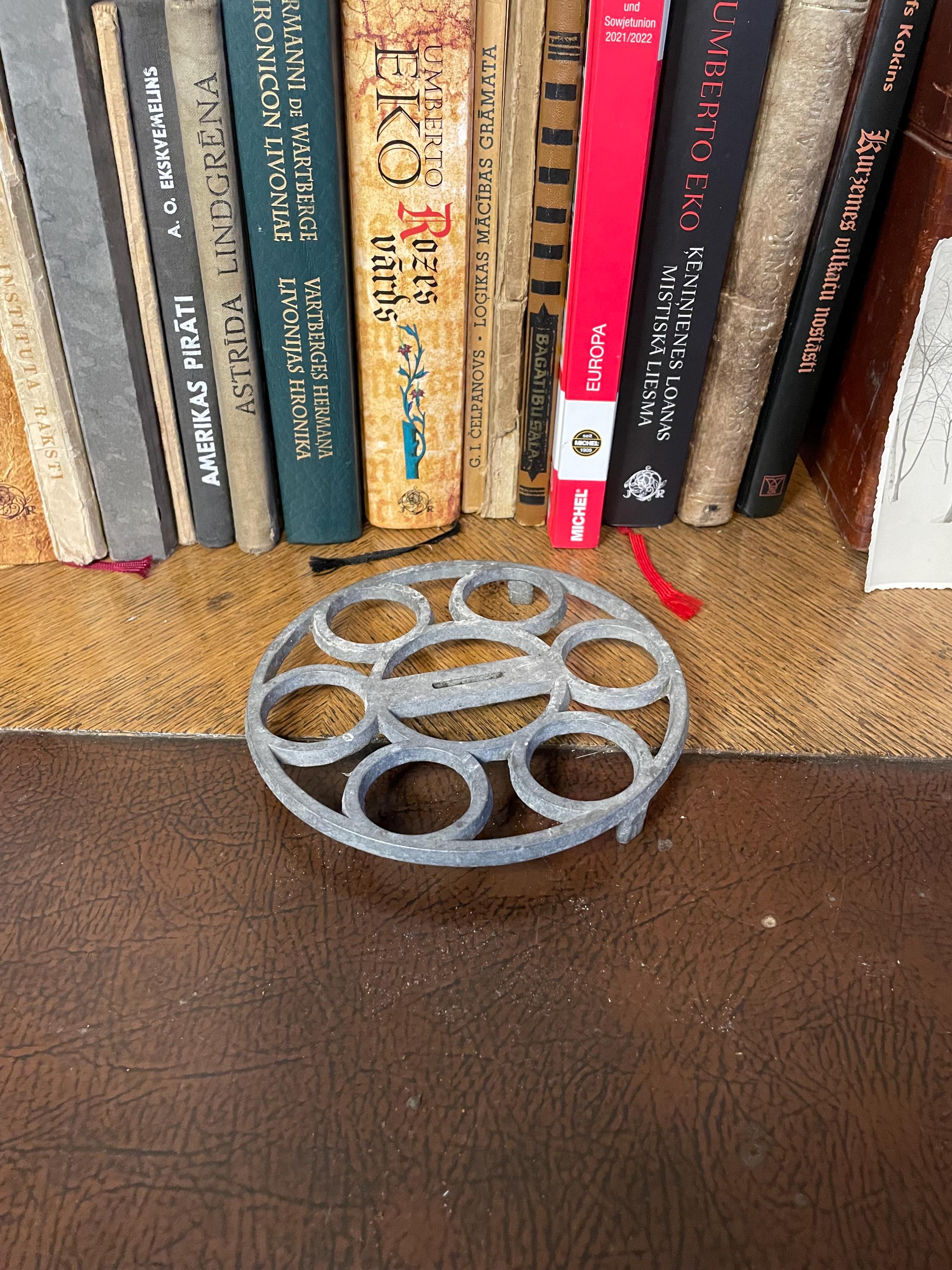 Vintage aluminum pot or pan tray