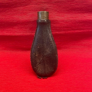 Retro leather GUNPOWDER FLASK