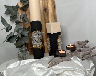Enchanted Crystal Soy Candle for Meditation, Rituals & Spiritual Practices - Mystic Aura Ambiance