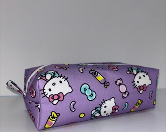 Purple Hello Kitty Pouch, Toiletry Makeup Bag