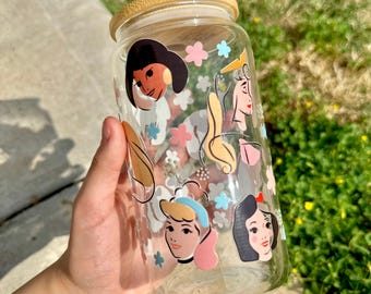 Princesses Glass Tumbler