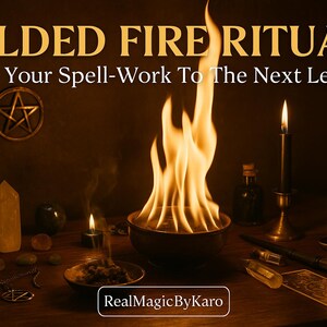 Gilded Fire Ritual – Supercharge Your Manifestation – Intensify Any Spell – Energy Amplification Ritual - Personalised Report