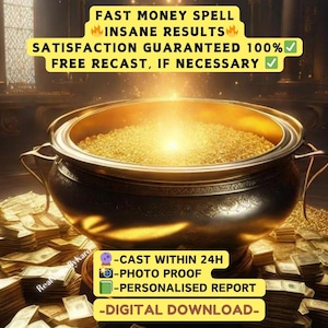 FAST MONEY SPELL - Money Spell - Abundance - Millionaire Spell - The Strongest Spell