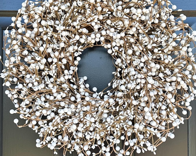 Custom Berry Wreath for Door: Everyday Decor, Christmas, All Holidays, Custom Colors & Sizes