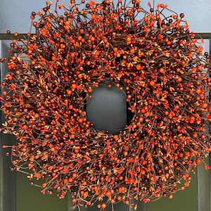Berry Wreath| Farmhouse Wreath| Door Year Round Wreath| Wedding Wreath| Christmas Wreath| Winter or Fall Wreath| 12 Color Options