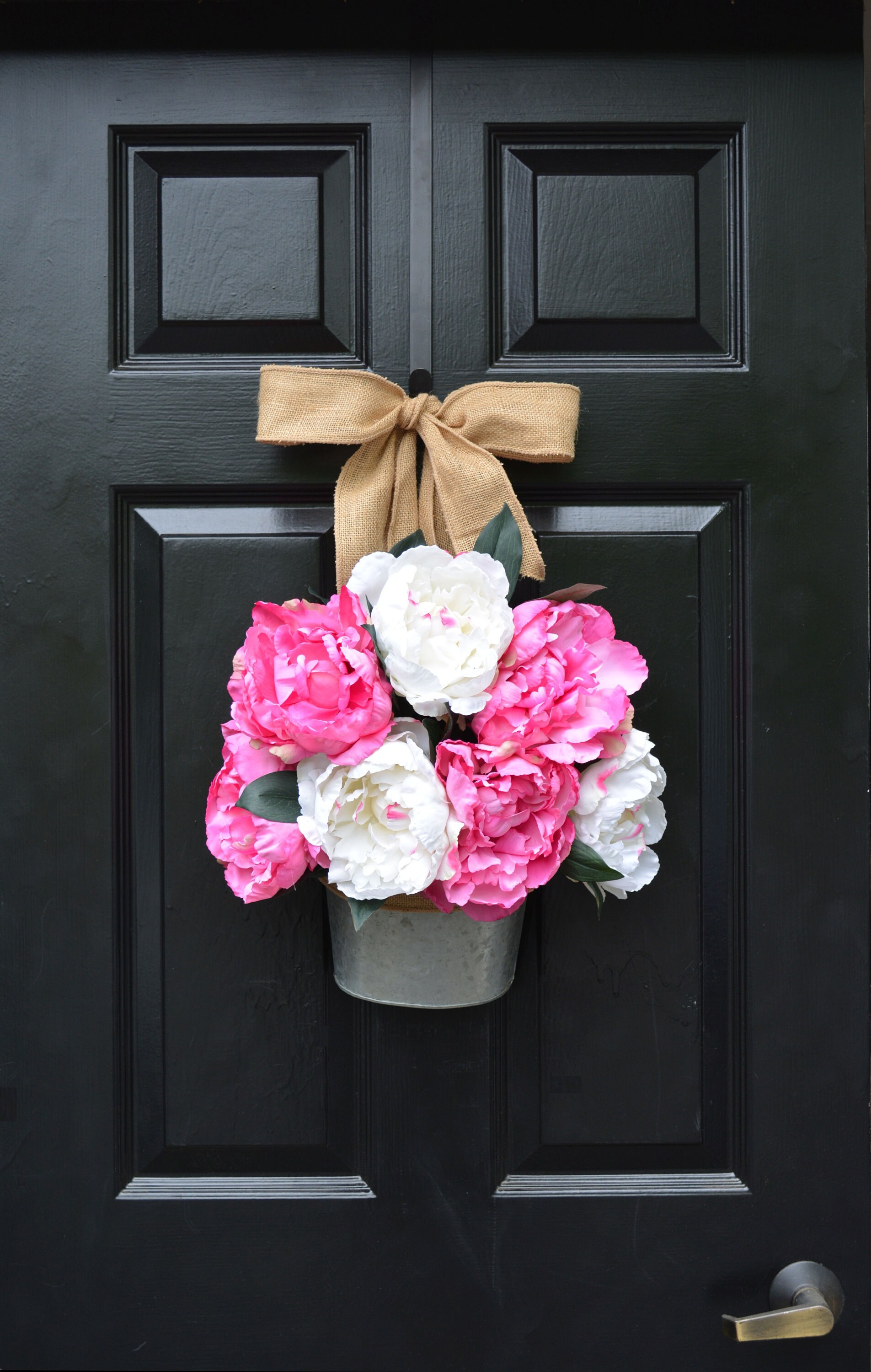 Peony Summer Wreath Alternative Door Bucket Outdoor Xl Pink 1