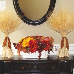 Wheat Sheaf Fall Decor Thanksgiving Decoration Thanksgiving Centerpiece Wheat Sheaves Mantle Decoration Fall Decoration image 3