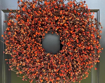 Best Selling Outdoor Seasonal Wreath, Multi Berry Fall Wreath for Door, Year Round Wreath, White Wreath, Christmas Wreath, 10 color options