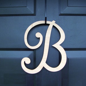 PAINTED Wood Letter- Monogram Letter, Complete Alphabet available- Door/Wreath Accessory- IN STOCK 10 inch, ships free