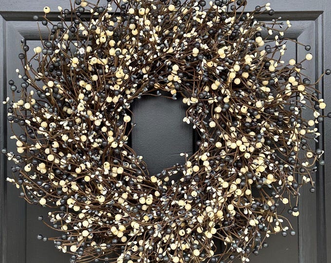 Custom Berry Wreath for Door: Everyday Decor, Christmas, All Holidays, Custom Colors & Sizes