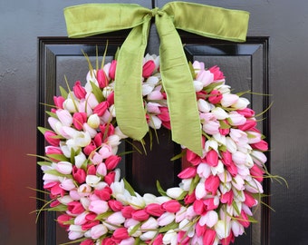 Custom Spring Wreath- Easter Wreath- Mothers Day Wreath- Easter Decor- Outdoor Wreath- Door Wreath
