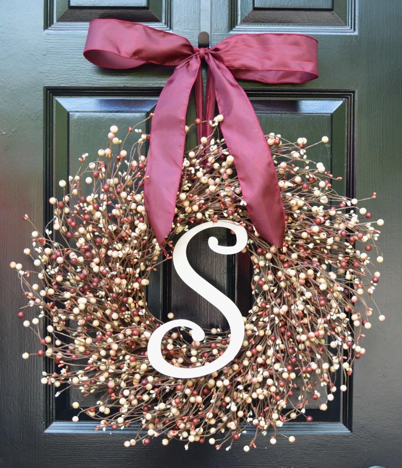 Front Door Wreath Valentines Day Wreath Fall Wreath Christmas