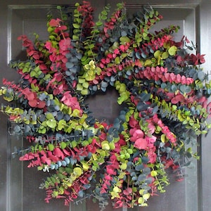 Summer Days Eucalyptus Wreath- Preserved Eucalyptus Wreath