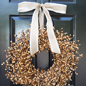 Fall Berry Wreath- Front Door Wreath- Halloween Wreath- Autumn Decor- Fall Decoration- Berry Wreath- Autumn Wreath- Year Round Wreaths