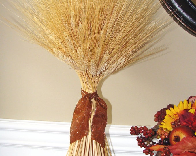 Wheat Sheaf Fall Decor- Thanksgiving Decoration- Thanksgiving Centerpiece Wheat Sheaves- Mantle Decoration- Fall Decoration