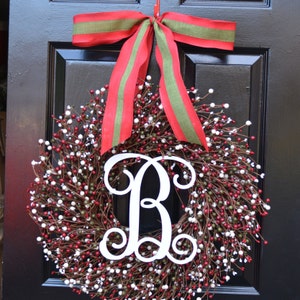 2.5 Inch Wired Designer CHRISTMAS BOW for Wreath Add a Bow image 6