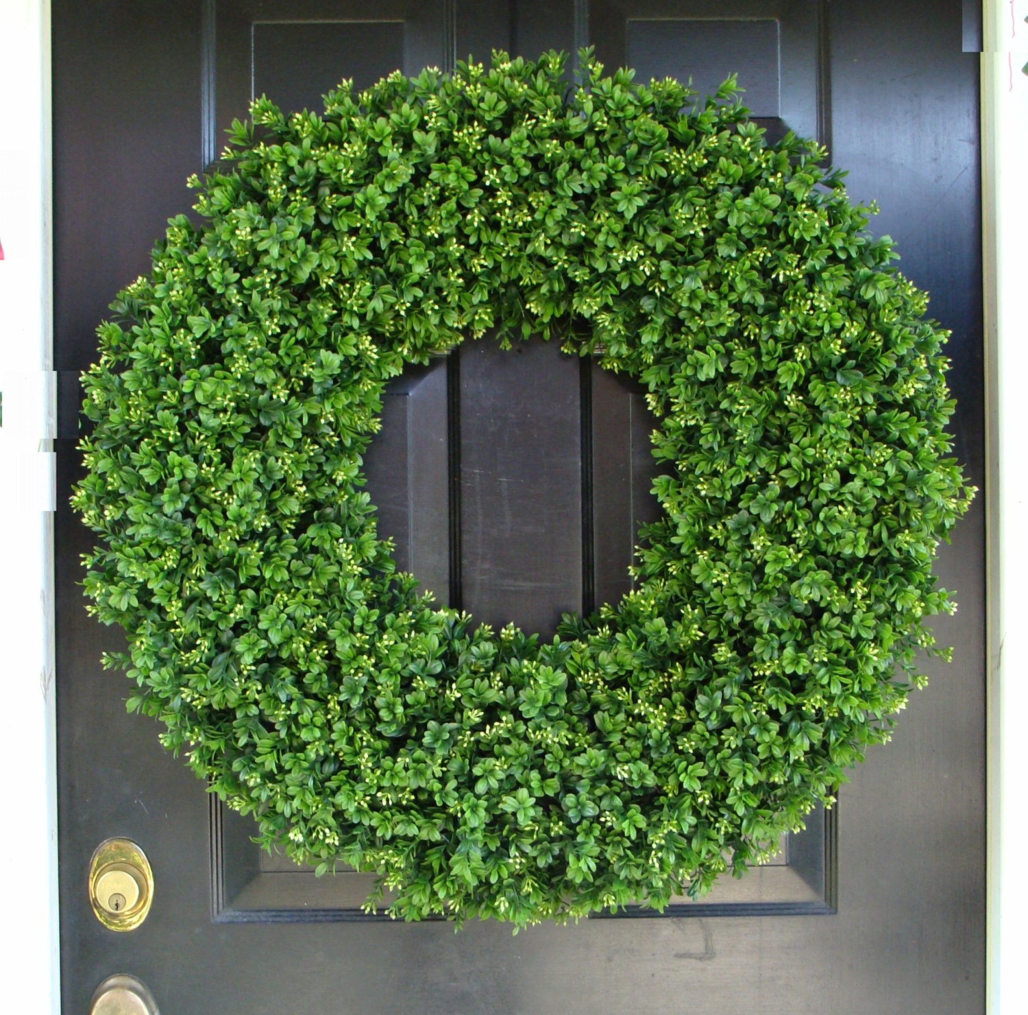 30 Inch Boxwood Wedding Wreath Living Room Decor Wall