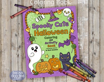 Spooky Cute Halloween Coloring and Activity Book