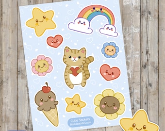 SS1045 Kawaii Cute mini Stickers - Planner Sticker Sheets