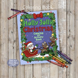 Holly Jolly Weihnachten Mal- und Aktivitätsbuch