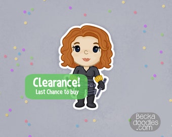 Cute Black Widow Sticker