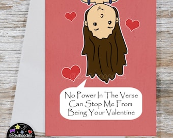 River Valentines Day Note Card - Firefly Cartoon Greeting Card