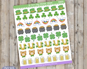 SS1034 Lucky St Patrick's Day Sticker Sheet