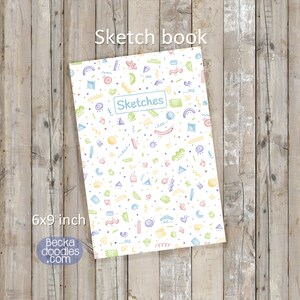 Colorful Sketchbook: 6x9 Blank Page Paperback Journal