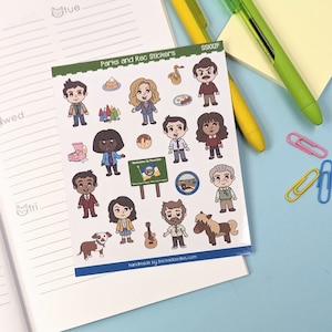 Parks and Rec Mini Stickers: Planner, Calendar, Journal