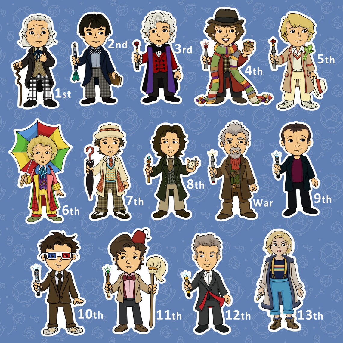 Doctor Who Stickers - Etsy