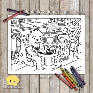 PRINTABLE Old Guys  Coloring Page - Digital Download
