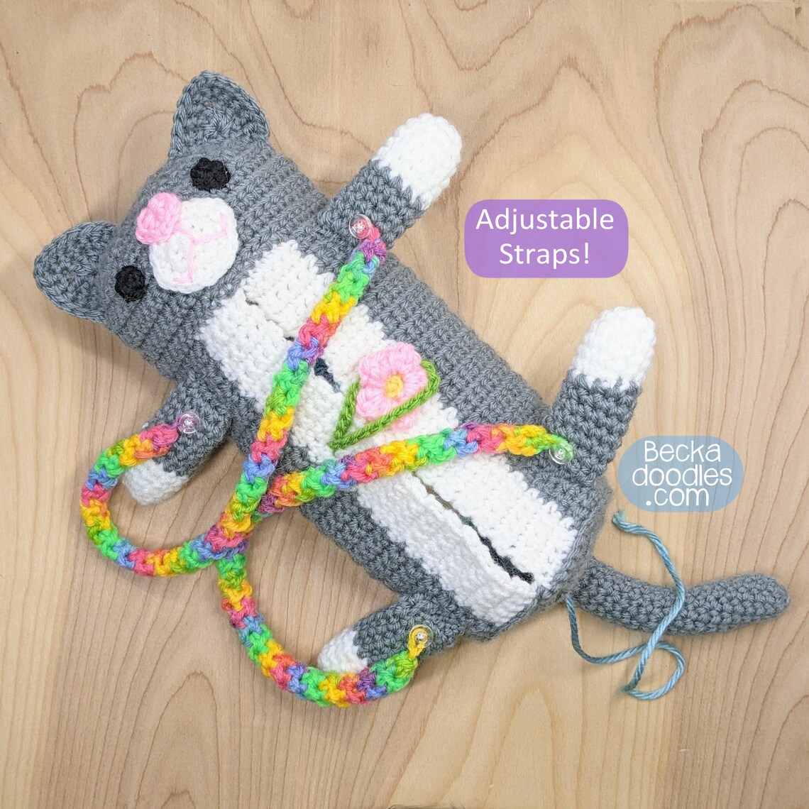 DIY Crochet Cat Yarn Bag PDF Pattern DIY Yarn Craft Pattern Etsy