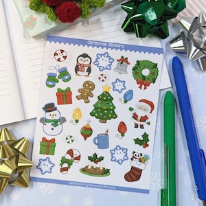 SS1022 Christmas Cuties Stickers - Holiday Stickers - Planner Sticker Sheets