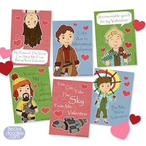 Paquetes de tarjetas mini para el día de San Valentín inspirados en luciérnagas - Minitarjetas - Tarjetas de San Valentín - Tarjetas de 2,5 x 3,5 pulgadas