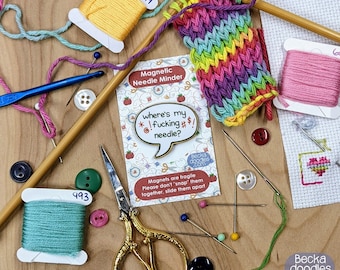 Snarky Needle Minder: Funny Embroidery, Cross Stitch, Hand Sewing