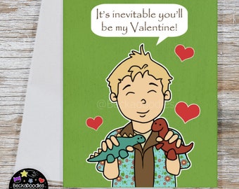 Wash Valentines Day Note Card - Firefly Cartoon Greeting Card