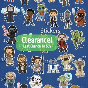 Space Heroes ABC's Cute Stickers