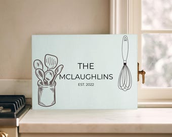 Personalised | Worktop Saver | Custom Glass Chopping Boards | Family | Gift ideas | Housewarming