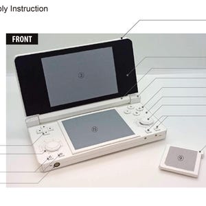 Handheld game console papercraft, PDF SVG, Portable Game Machine, Low-Poly Decoration, Diy Game Controller, 3ds, ds, Retro Game　 image 7