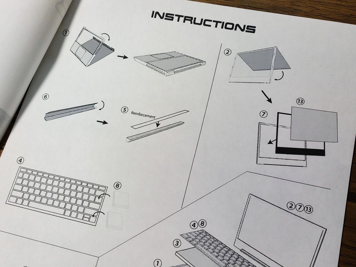 Papercraft Laptop, Computer, Papercraft Pc, PDF, SVG, File for Print ...