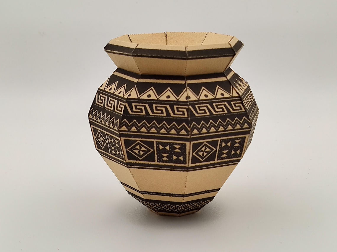 Vase Papercraft Peru, Potty Papercraft Peru, Inca, Peru, Potty, Antique ...