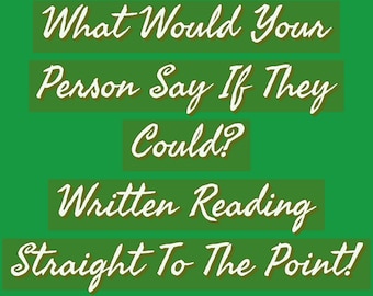 What Do They Want To Say? Written Reading