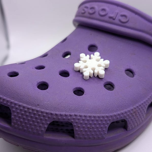 Charm para zapatos de copo de nieve