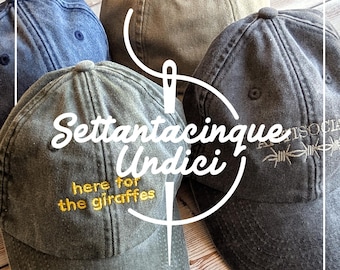 Cappellino ricamato personalizzato - effetto denim