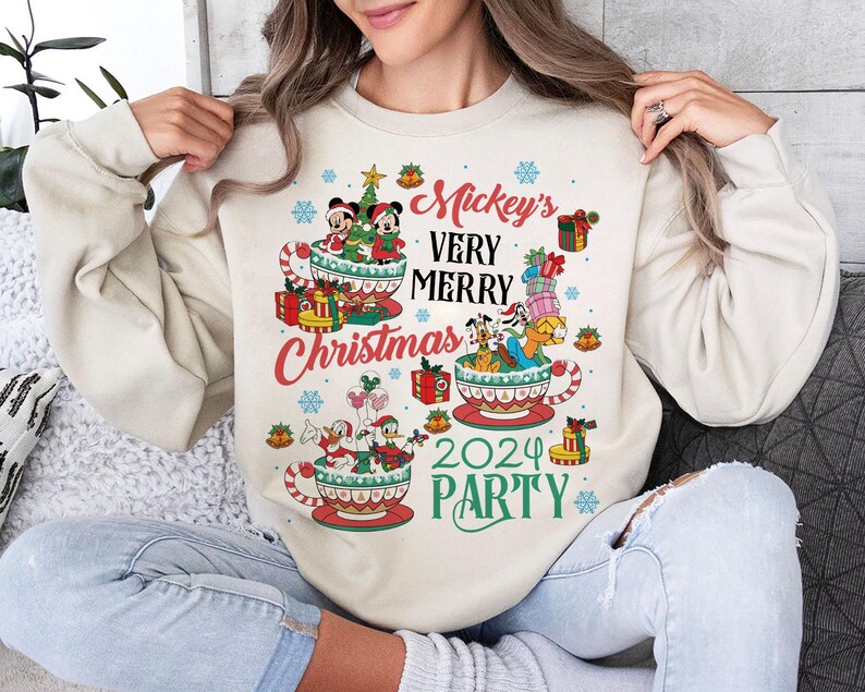 Very Merry Christmas Party 2024 Shirt Design Bundle PNG, Merry