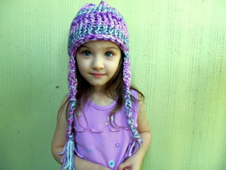 Loom Knit Earflap Hat Pattern - Etsy