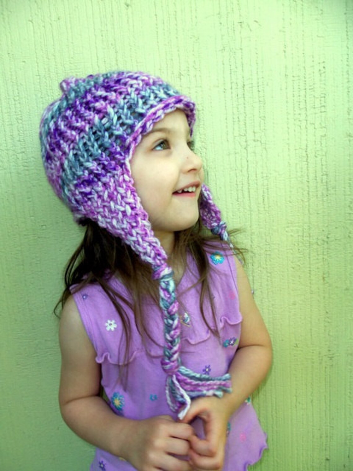 Loom Knit Earflap Hat Pattern - Etsy