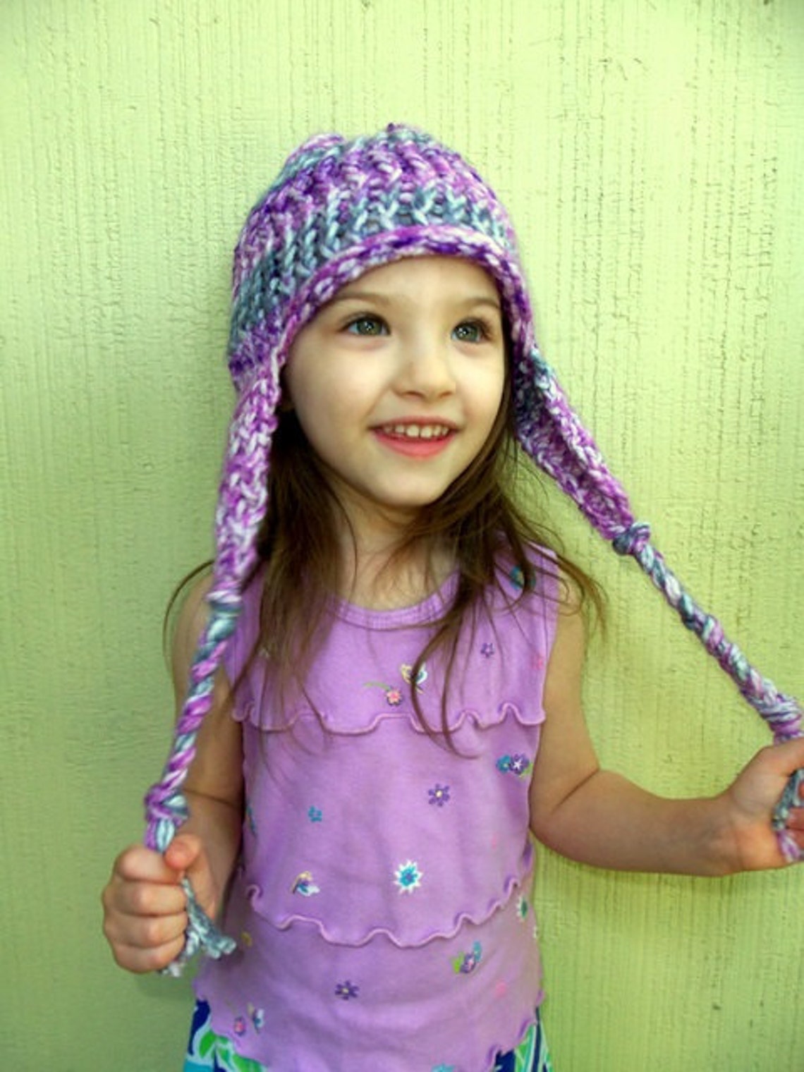 Loom Knit Earflap Hat Pattern - Etsy